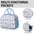 thumbnail image 6 of Lunch Bag Lunch Box for Women Reusable Insulated Lunch Bags,Water-Resistant Blue Starfish Cooler Lunch Tote Bag, Large Capacity for Work Travel Picnic, 6 of 6