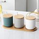 thumbnail image 2 of 3Pcs Set Salt Shaker Nordic Home Creative Ceramic Seasoning Jar with Lid Small Spoon Seasoning Box, 2 of 5