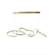 thumbnail image 1 of Candil Moderno 5 Aros Palm Dorado Iluminacion Luz Vic, 1 of 3