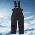 thumbnail image 2 of Ruyang Kids Thermal Snow Pants Boys Girls Winter Waterproof Trousers Thick Warm Ski Overalls Windproof Elastic Snowsuit, 2 of 7
