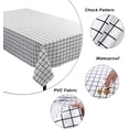 thumbnail image 2 of White Table Cloth Waterproof Oil-Proof Pvc Table Cover, Heavy Duty Easy Clean Wipeable Tablecloth For Outdoor Picnic/Kitchen Dining/Cafe Restaurant, 2 of 7