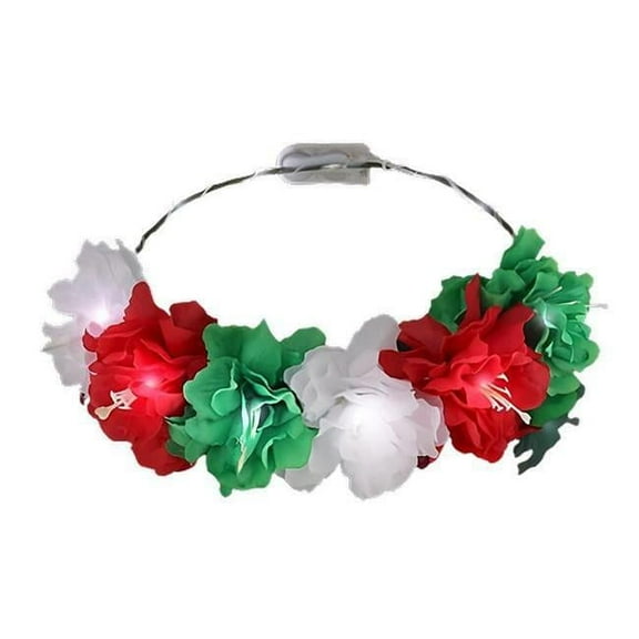 Blinkee A590-RWG Light Up Perfect Holiday Red White Green Fairy Halo Crown