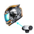thumbnail image 1 of 1Storm Motorcycle Bike Full Face Helmet Mechanic + Motorcycle Bluetooth Headset: Skull Orange, 1 of 15