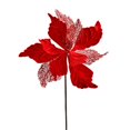 thumbnail image 1 of Vickerman QG190803 12 in. Red Velvet Poinsettia Spray - 6 per Bag, 1 of 1