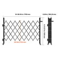 thumbnail image 3 of KFFKFF Single Folding Security Gate, Lockable Scissor Gate with Swivel Casters, Steel Retractable Gate for Entry, Garage, Warehouse, and Pool, 66.93 x 51.57 in (W x H), 3 of 9