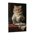 thumbnail image 2 of 1000 PCS 1000 Piece Funny Puzzle The Cat At The Dining Table,Creative Activity Hobbies For Adults,Animal Enthusiasts' Charming Artworks,Vintage Art Animal Wooden Jigsaw Puzzles As Home Decor, 2 of 6