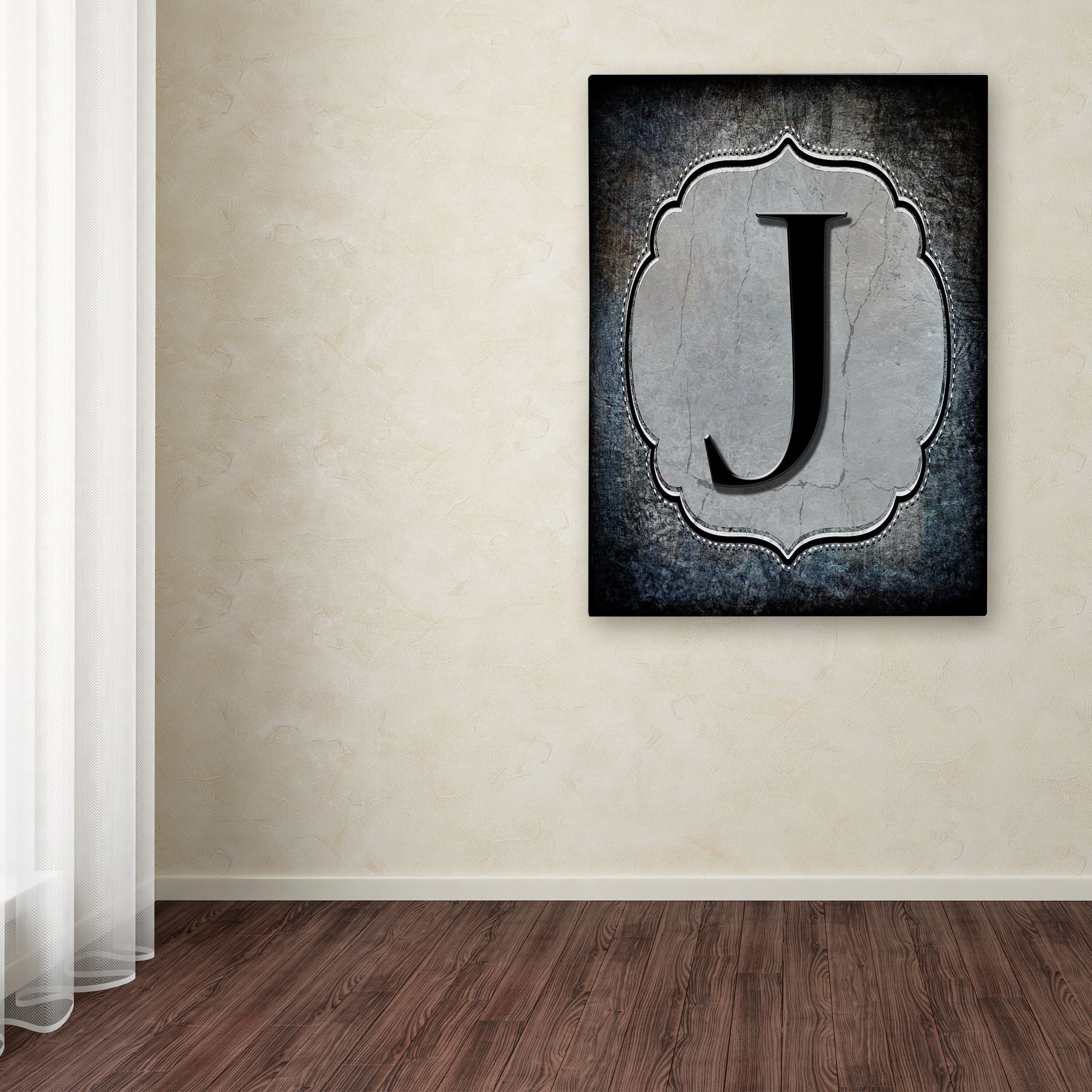 Trademark Fine Art 'Letter J' Canvas Art by LightBoxJournal