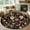 Black, variant on Sage Green Floral Kitchen Runner Rug 2.7x5 Washable Runners for Hallway Non Slip Spring Flowers Leaves Farmhouse Large Area Rug Indoor Floor Carpet for Bathroom Laundry Entryway Bedroom Living Room