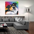 thumbnail image 5 of Epic Art 'Tricolor Australian Shepherd Dog'  by Rebecca Wang Art Acrylic Glass Wall Art, 36" x 36", 5 of 8