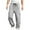 Gray, variant on Yufatyle Men's Casual Cargo Pants Drawstring Loose Fit Workout Joggers Sweatpants Hiking Pants with Multi Pockets XXXL