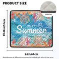 thumbnail image 2 of ZIATUBLES Washer and Dryer Top Protcetor Mat Water Resistant Washing Machine Top Dust Cover Pad for Laundry Room Kitchen Home Decor Accessories, 24 x 19.7 Inch, Happy Summer Coral, 2 of 7