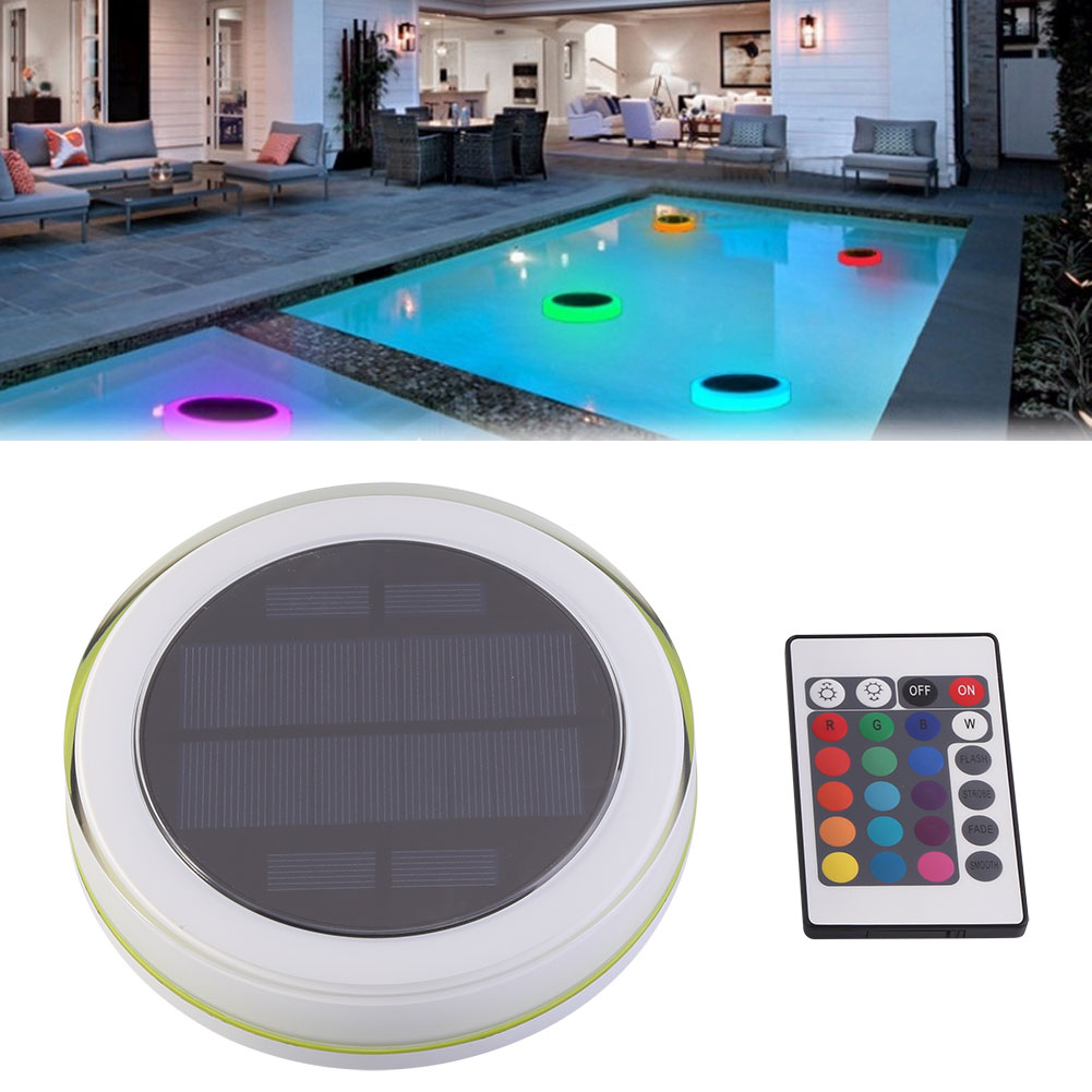 Solar Floating Pool Light With Remote – RGB Color Changing LED For Pools & Ponds