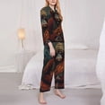 thumbnail image 3 of Fotbe Banana Leaf Meditating Gorilla Conjunto de Pijama de Manga Larga para Mujer con Estampado, Ropa de Dormir de 2 Piezas, Conjunto de Casa Suave y Cómodo con Bolsillos-X-Large, 3 of 7