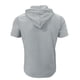 thumbnail image 3 of Camiseta con capucha y manga corta para hombre: prenda ligera e informal para el verano, diseño con capucha, mezcla de poliéster y spandex (S-XXL), look en capas, 3 of 7