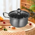 thumbnail image 4 of HONMEET Stainless Steel Cooking Pot for Family Gatherings 1Pcs Silver Pot, 4 of 8