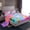 Pink Blue Purple 01, variant on Castle Fairy Black Girl Princess 3pcs Twin Sheet Sets,Unicorn Rainbow Castle Twin Fitted Sheet,Cartoon Animal Breathable Flat Sheet,Microfiber Cute Bedroom Decor
