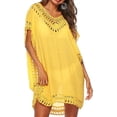 thumbnail image 2 of ZANKLEY Womens Swimsuits Cover Ups Crochet Chiffon Beach Cover Bathing Suit Bikini Wear Coverups Dress, 2 of 7