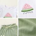 thumbnail image 6 of Tiny Cutey Baby Girl Clothes Outfits Toddler Summer Sleeveless T-Shirt Shorts 2pcs Set for 2-3T, 6 of 6