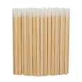 thumbnail image 3 of "100 Pcs Disposable Lip Brushes Premium Lipstick Applicator Wands Bamboo Handle Makeup Tool Kits", 3 of 5