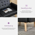 thumbnail image 6 of TYBOATLE Faux Leather Convertible 65'' Folding Futon Sofa Bed w/ 2 USB, Loveseat for Small Space, Apartment, Dorm, Living Room, Office, Black, 6 of 10