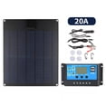 thumbnail image 1 of Mistaha Portable Solar Panel Kit with 20W 18V Panel, 20A Controller, Dual USB Ports, DC5521 Battery Clamp, for 5V Devices and 12V Batteries, 300W Output Power Control, Ideal for Phone, Camera, Car,, 1 of 6