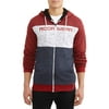 Men's Three Tone Sherpa Space Dyed Fleece Zip Hoodie, with Sherpa Lining