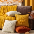 thumbnail image 4 of Gnwei Maple Leaf Fall Pillow Covers 18"x18" Embroidered Faux Throw Pillow Covers Soft Fluffy Decorative Cushion Cases for Couch Thanksgiving Autumn Farmhouse Home Décor, 4 of 6