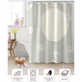 thumbnail image 5 of Easter Shower Curtain Shower Curtains for Bathroom Decor Bath Curtains Sets for Spring Easter Bathroom Decor Fabric Waterproof Extra Long 72" X 84", 5 of 5