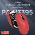 thumbnail image 6 of ATTACK SHARK X3 49g SUPERLIGHT Gaming Mouse, PixArt PAW3395 Sensor, BT/2.4G Wireless/Wired, 6 Adjustable DPI up to 26000, for Win10/11/Xbox/PS/Mac, 6 of 9