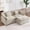 Camel, variant on Tmsan Black Deep Seat Sectional Sofa,76.7" Modern Chenille Comfy Upholstered Modular Sofa, with Ottoman,L Shaped Couch for Living Room, Apartment, Studio, Office