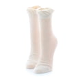 thumbnail image 2 of MeMoi Flower Dazzle Women's Cotton Blend Ankle Socks 2-Pack - Womens - Female, One Size, Black, 2 of 3