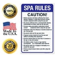 thumbnail image 7 of Arkansas Spa Rules Sign, Complies With State Of Arkansas Pool Safety Code, 24x36 Corrugated Plastic, 7 of 7