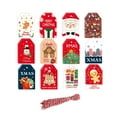 thumbnail image 2 of Christmas Tags with Holes with String Cartoon Labels Bags Hanging Tag Labels for Colorful, 2 of 9