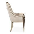 thumbnail image 4 of Michael Amini Villa Cherie Velvet Dining Arm Chair in Hazelnut Brown, 4 of 14