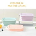 thumbnail image 5 of Silicone Foldable Fruit & Veggie Fresh Microwave Lunch Box Portable Outdoor Meal Container With Lid, 5 of 5