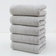 thumbnail image 2 of 5PCS Towel Sets Cotton Super Absorbent Solid Color Towels Sets Home Travel Kitchen Bathroom House Cleaning Towels Washcloth 30.7x13.38x0.39in, 2 of 6