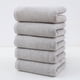thumbnail image 1 of Toallas de algodón, paquete de 5 unidades, 78 x 34 x 1 cm, toallas faciales y paños de secado rápido, suaves y absorbentes, ideales para viajes, gimnasio y hogar (gris)., 1 of 9
