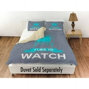 Thumbprintz I like to Watch Standard Sham, 30" x 22"