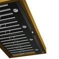 thumbnail image 5 of 48 in. 800 CFM Wall Mounted Range Hood in Titanium Stainless Steel with Gold, 5 of 7