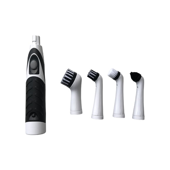 Wweixi Solution de Nettoyage Total pour Carrelage de Sol et Cuisine, Brosses de Nettoyage en Profondeur pour Voiture, Blanc+noir