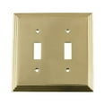 thumbnail image 6 of Nostalgic Warehouse 719879 Deco Switch Plate with Double Toggle, Bright Chrome, 6 of 7