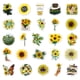 thumbnail image 3 of Calcomanías de vinilo impermeables con forma de girasol, 50 unidades, 3 of 4