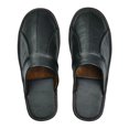 thumbnail image 5 of Zapatillas de casa de cuero de vaca para hombre, zapatos planos de lujo hechos a mano, cómodos, suaves y sin cordones, color negro y marrón, para interiores y dormitorio, 5 of 5
