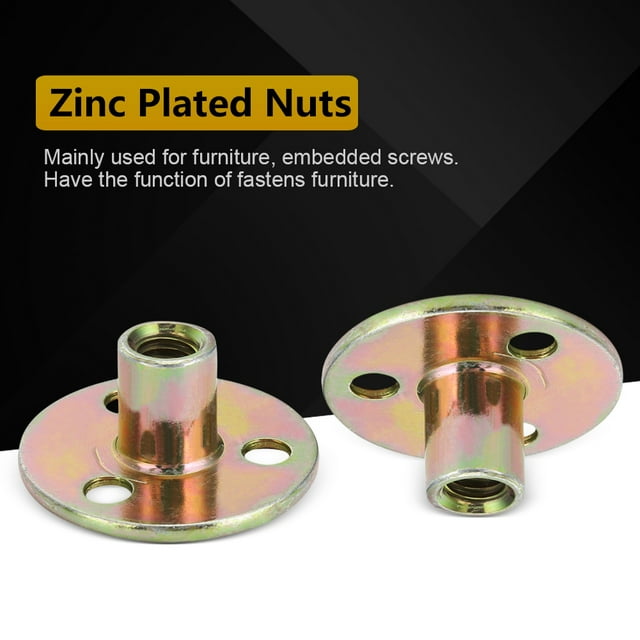 LAFGUR Lock Nut, Lock Screw Nut, Furniture Fastener Nuts, Pack Of 5 For Embedded Screws Furniture