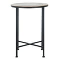 thumbnail image 2 of SAFAVIEH Lumi Modern Solid Agate Corner Accent Table, Black Agate, 2 of 7