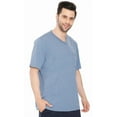 thumbnail image 3 of (2 pack) Turtle Bay New York Men’s Short Sleeve Relaxed Fit V-Neck T-Shirt in Cotton Blend with Pocket, 3 of 6