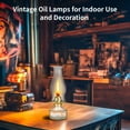 thumbnail image 3 of 2PCS Glass Oil Lamps for Indoor Use Vintage Kerosene Lamp Oil Lantern Kerosene Lantern, 3 of 5