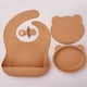 thumbnail image 2 of Make Mealtime Easier with this Baby Silicone Bib Spoon Suction Bowl Set!, 2 of 5