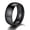 Black, variant on Men/Women Classic Plain Ring, 2/4/6/8mm Wedding Band, Gold Plated/Stainless Steel/Black