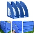 thumbnail image 3 of Magazine Holder, 3 Compartments A4 Magazine Holder, Vertical Sorter Storage for Documents, Catalogs & Magazines for Home Office, 3 of 4